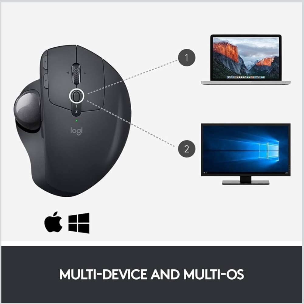 Logitech MX Ergo Wireless Trackball Mouse - BRAND NEW - Picture 4 of 5